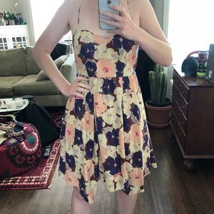 Anthro floral slip dress